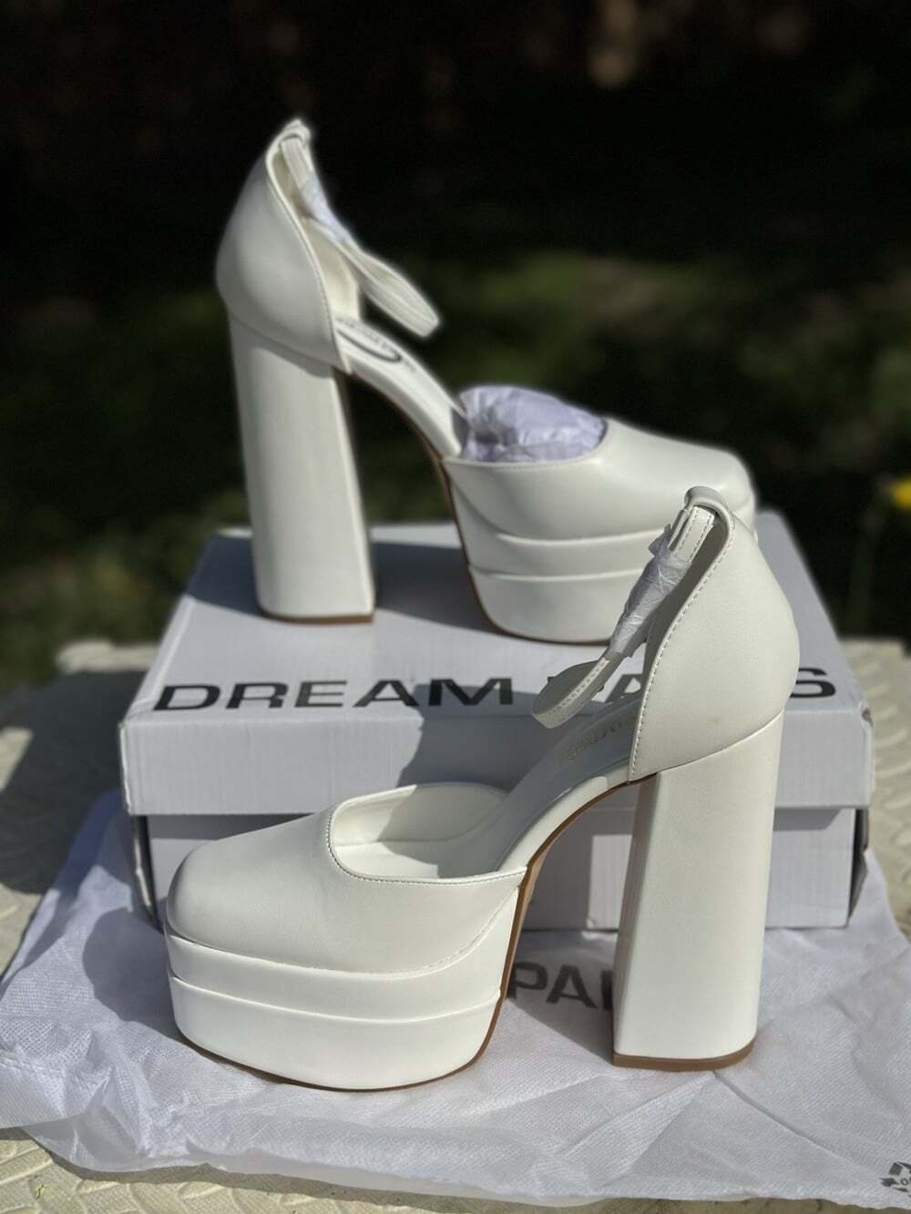 Dream Pairs Women's High Heel Platform Pumps Size 9 With Dust Bag
